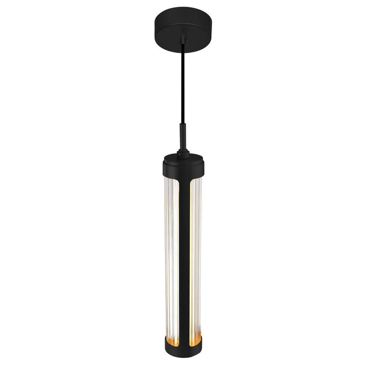 Neva 3 in LED Integrated Black Pendant