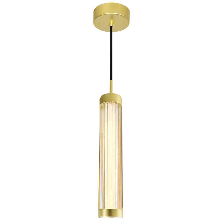 Neva 3 in LED Integrated Satin Gold Pendant