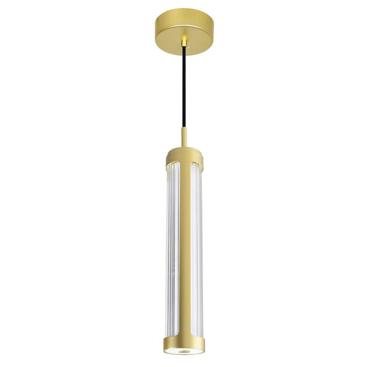 Neva 3 in LED Integrated Satin Gold Pendant