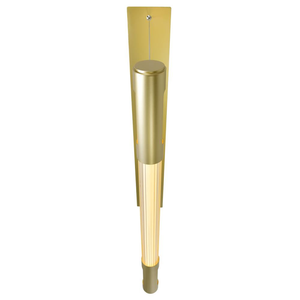 Neva 36 in LED Integrated Satin Gold Chandelier