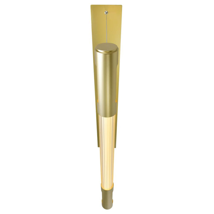 Neva 36 in LED Integrated Satin Gold Chandelier