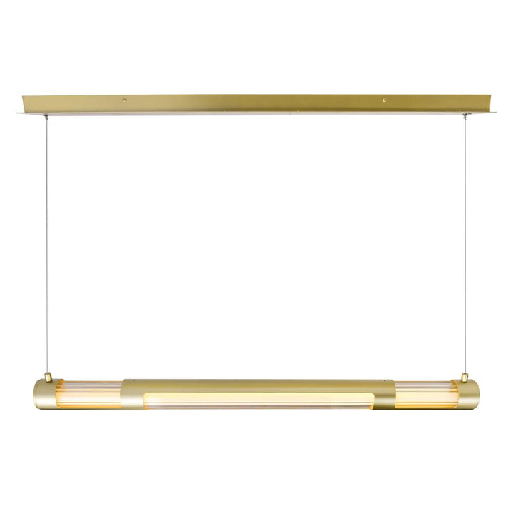 Neva 36 in LED Integrated Satin Gold Chandelier