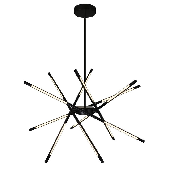Oskil LED Integrated Chandelier With Black Finish