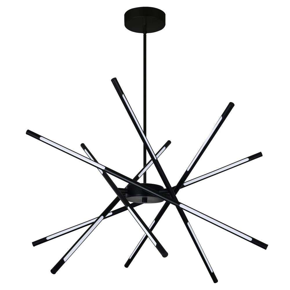 Oskil LED Integrated Chandelier With Black Finish
