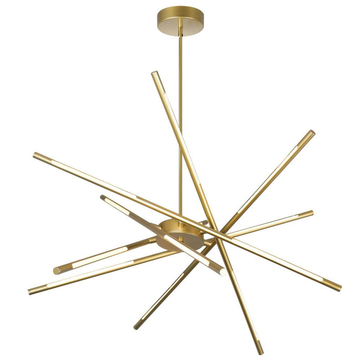 Oskil LED Integrated Chandelier With Satin Gold Finish