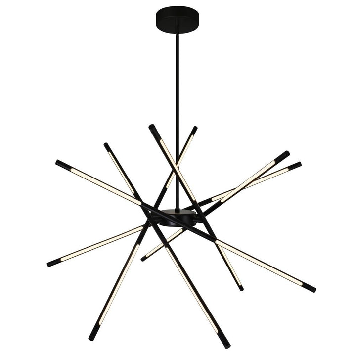 Oskil LED Integrated Chandelier With Black Finish