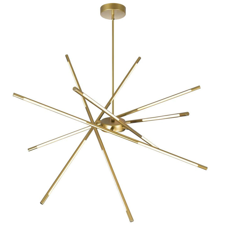 Oskil LED Integrated Chandelier With Satin Gold Finish