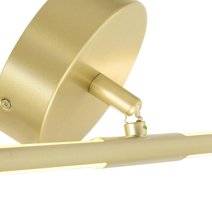 Oskil LED Integrated Wall Light With Satin Gold Finish