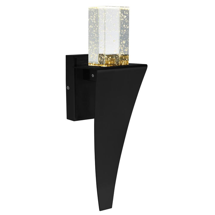 Catania LED Integrated Black Wall Light