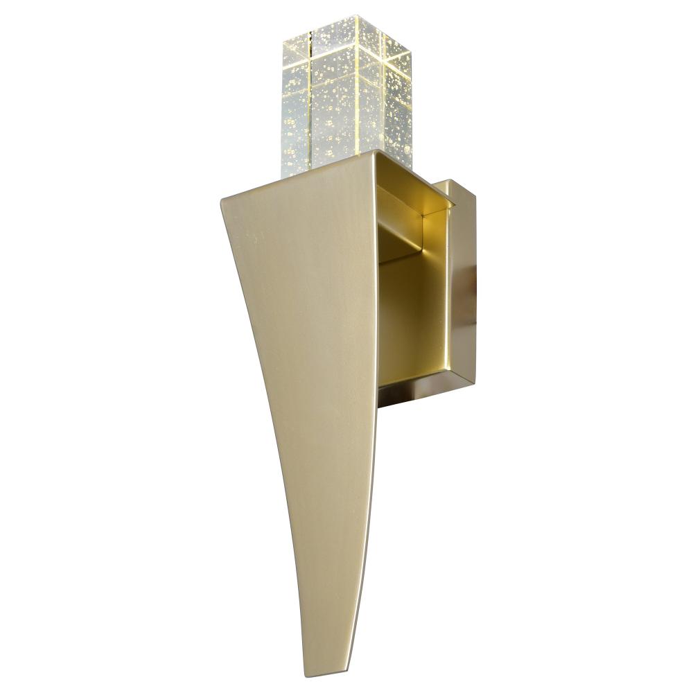 Catania LED Integrated Satin Gold Wall Light