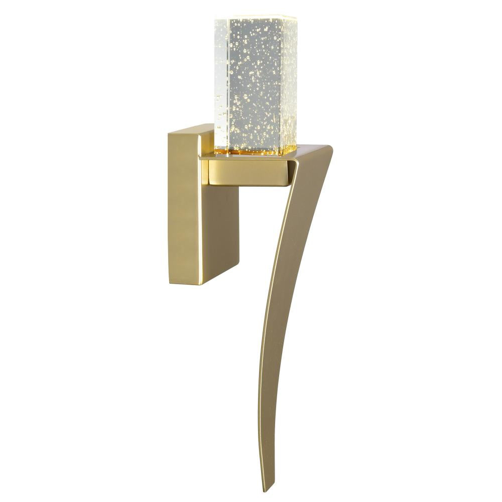 Catania LED Integrated Satin Gold Wall Light