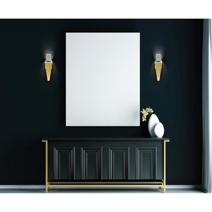 Catania LED Integrated Satin Gold Wall Light