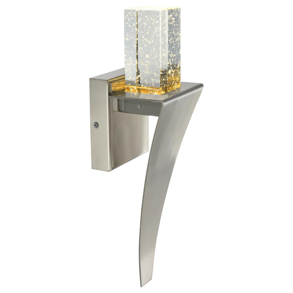 Catania LED Integrated Satin Nickel Wall Light