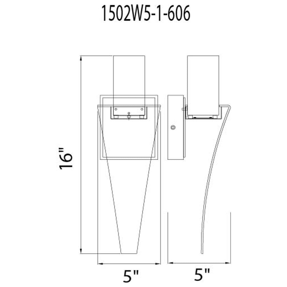 Catania LED Integrated Satin Nickel Wall Light