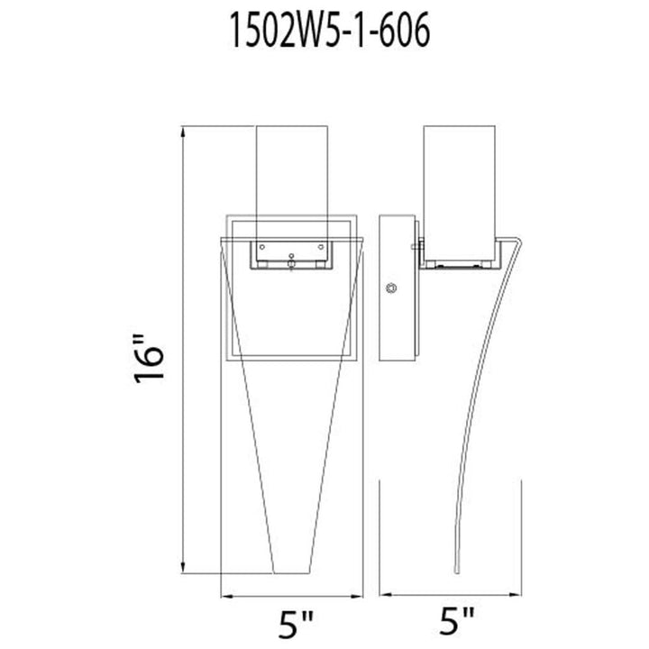 Catania LED Integrated Satin Nickel Wall Light