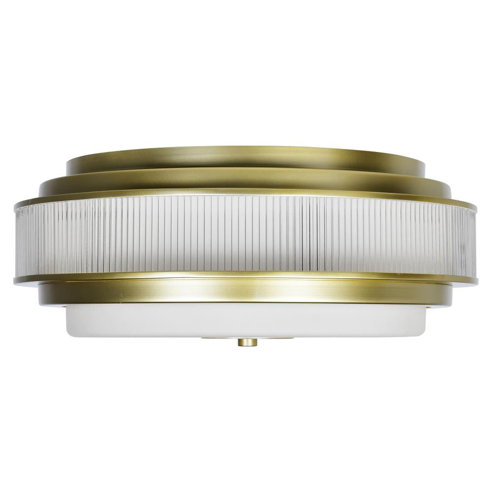 Valdivia 4 Light Satin Gold Flush Mount