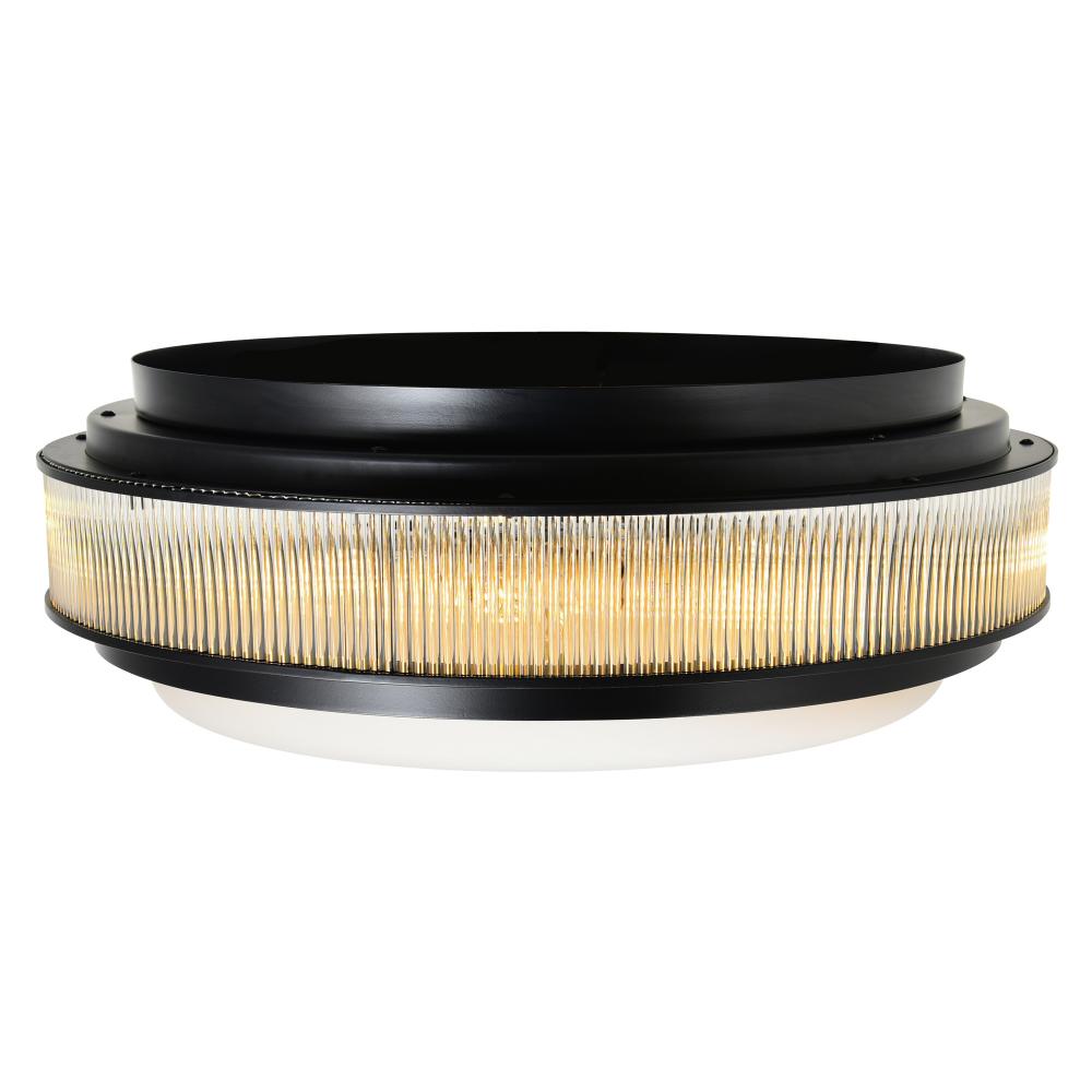 Valdivia 5 Light Black Flush Mount