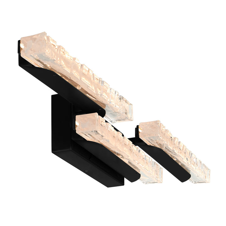 Valira Integrated LED Black Vanity Light