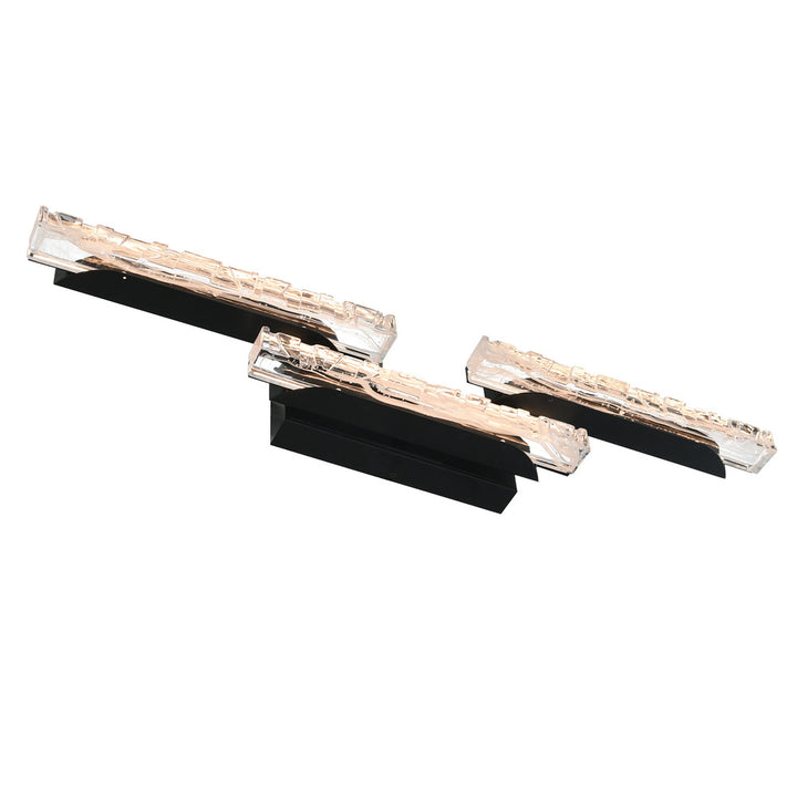 Valira Integrated LED Black Vanity Light