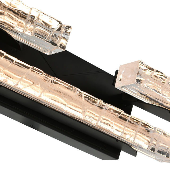 Valira Integrated LED Black Vanity Light