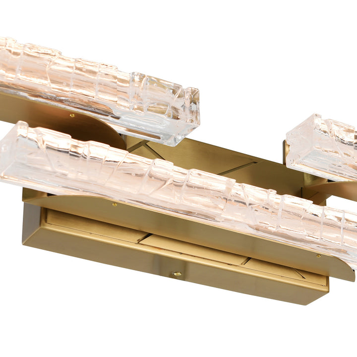 Valira Integrated LED Brass Vanity Light