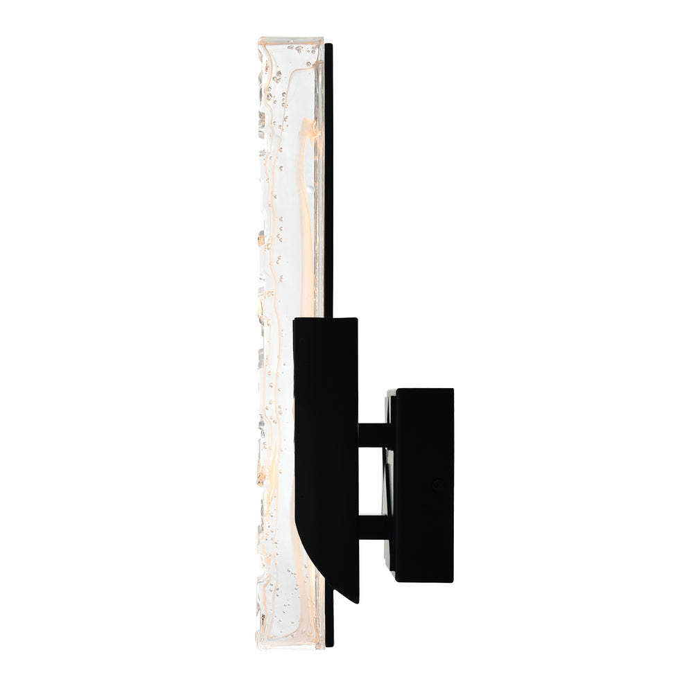 Valira Integrated LED Black Wall Light