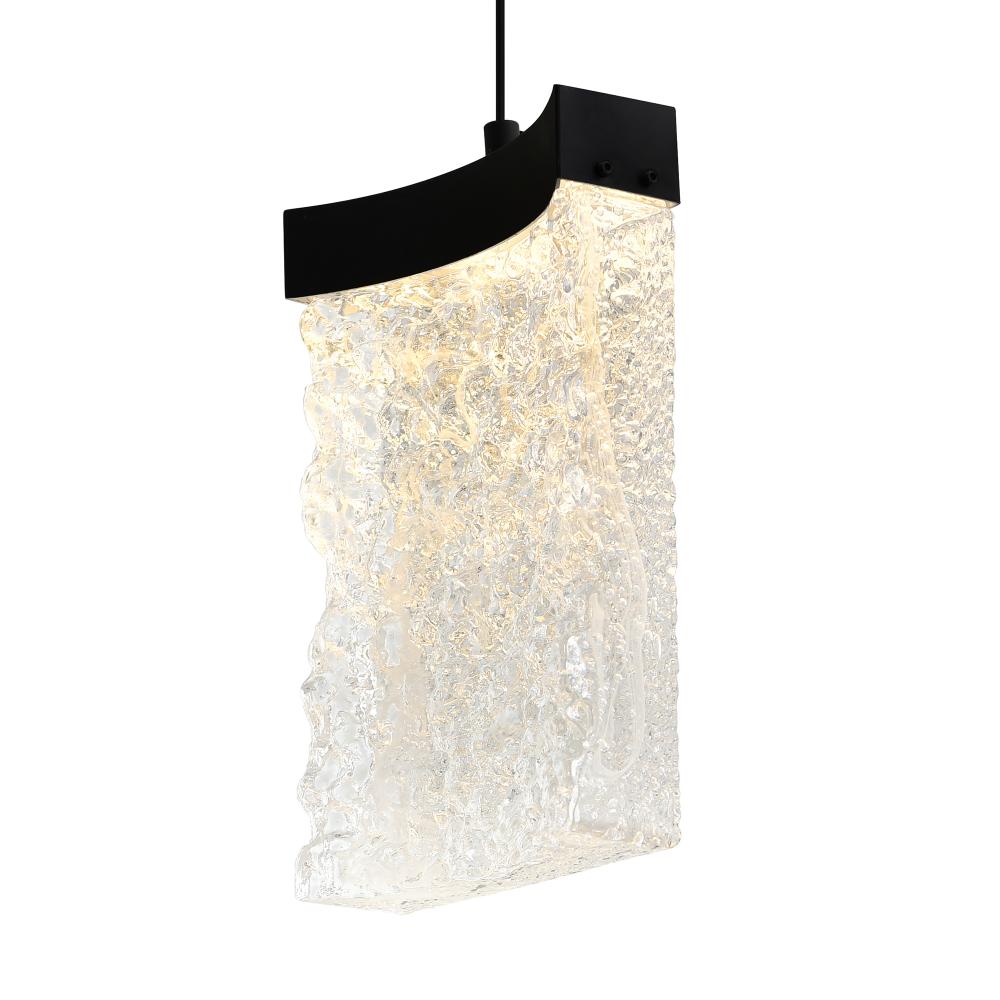 Lava Integrated LED Black Mini Pendant