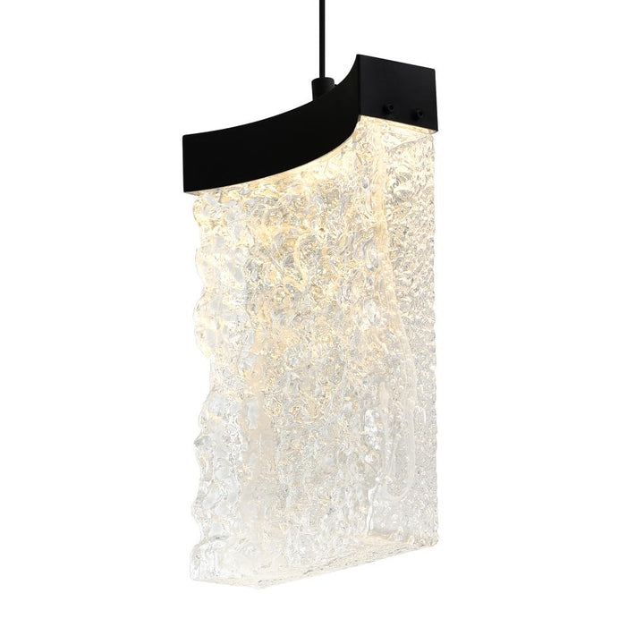Lava Integrated LED Black Mini Pendant
