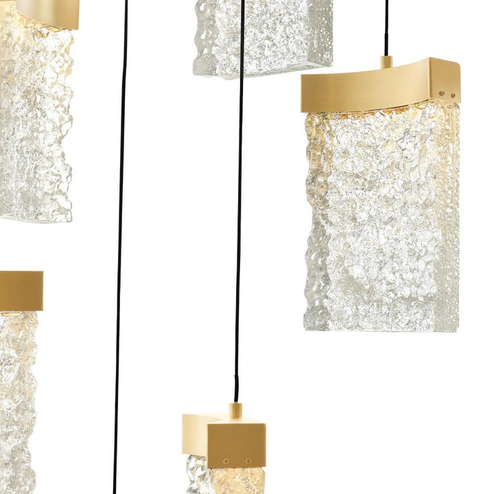 Lava Integrated LED Brass Mini Pendant