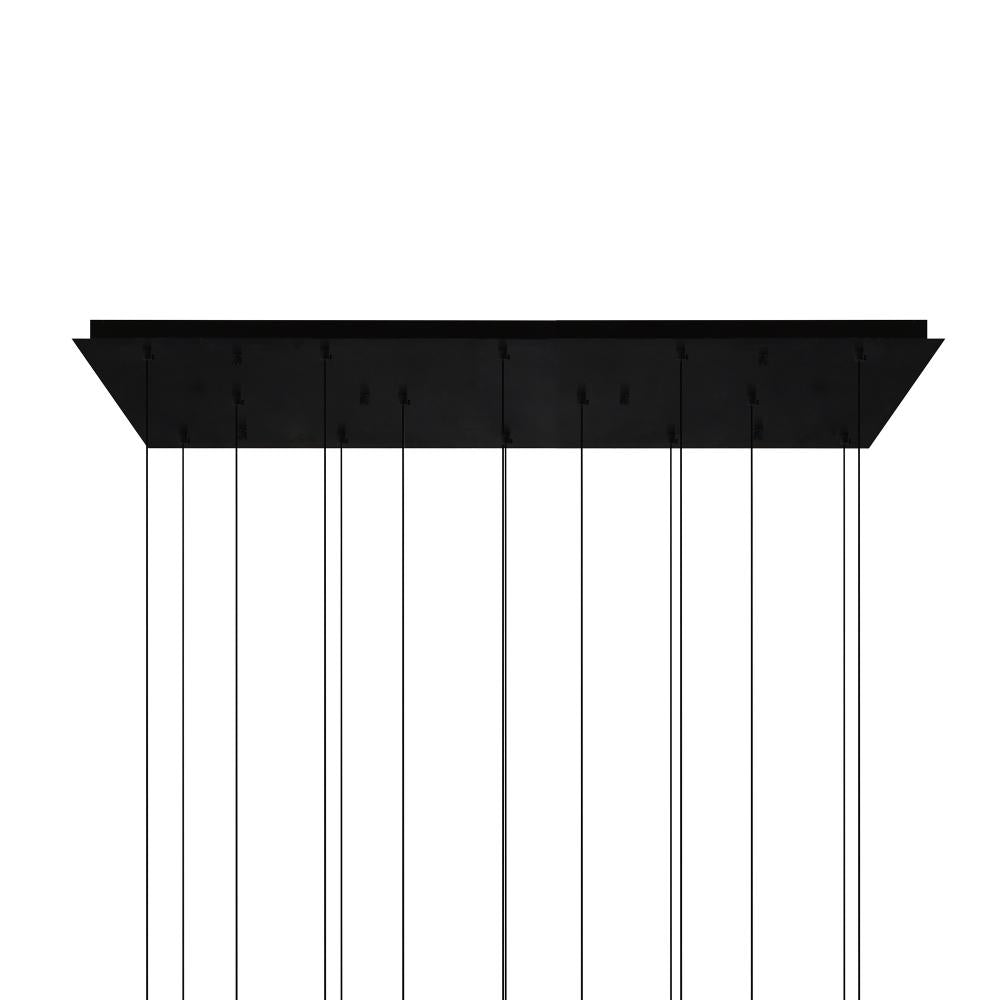 Lava Integrated LED Black Chandelier