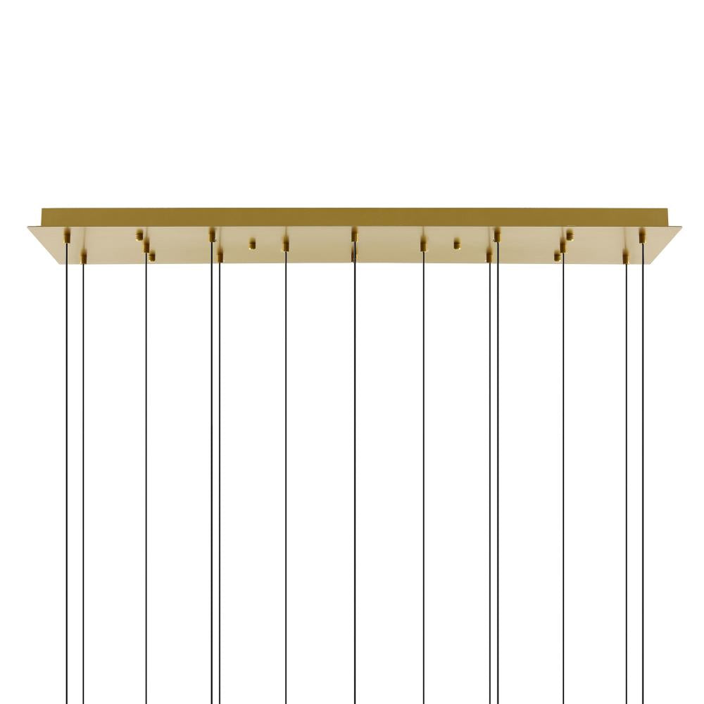 Lava Integrated LED Brass Chandelier