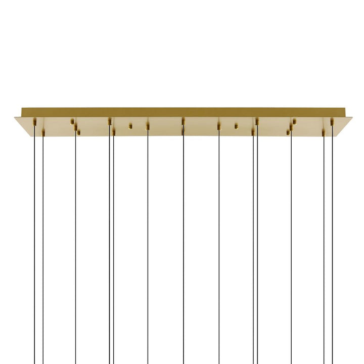 Lava Integrated LED Brass Chandelier