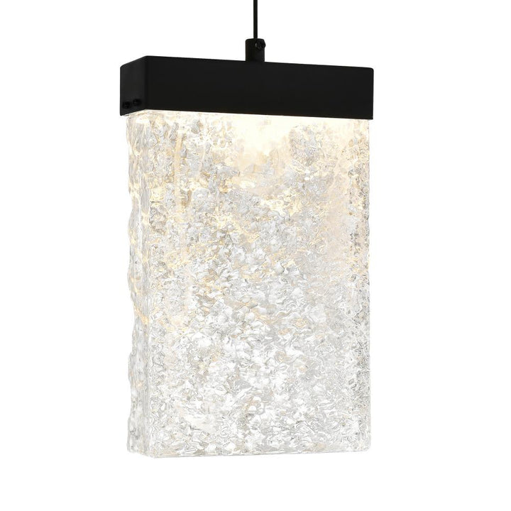 Lava Integrated LED Black Mini Pendant