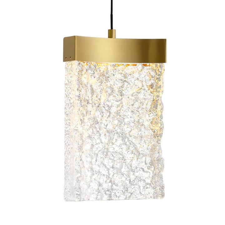 Lava Integrated LED Brass Mini Pendant