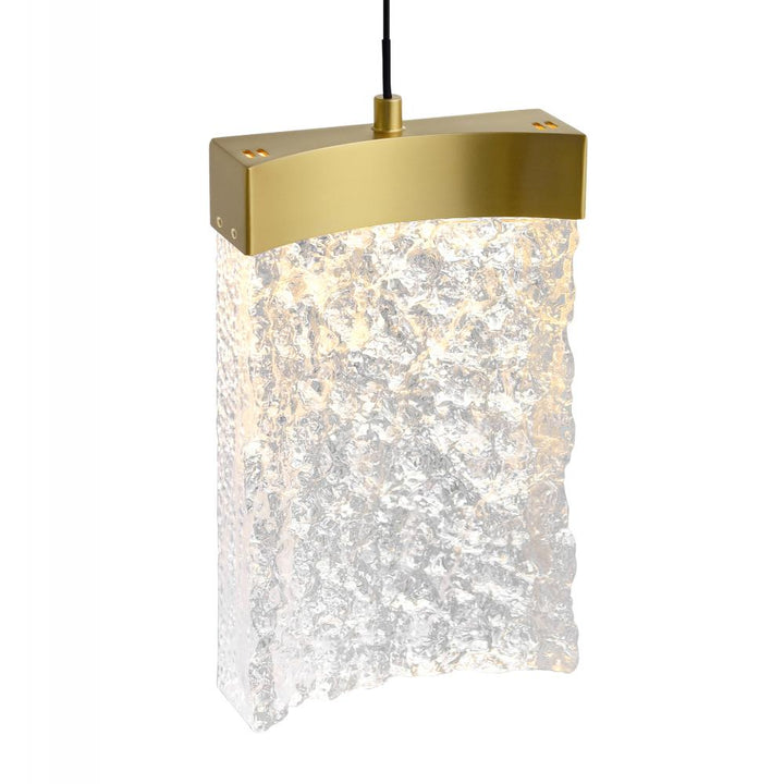 Lava Integrated LED Brass Mini Pendant