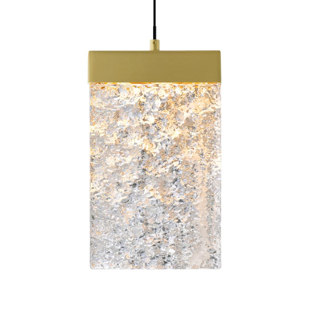 Lava Integrated LED Brass Mini Pendant