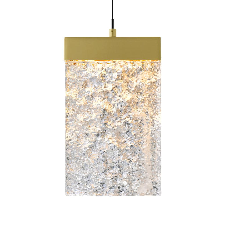 Lava Integrated LED Brass Mini Pendant