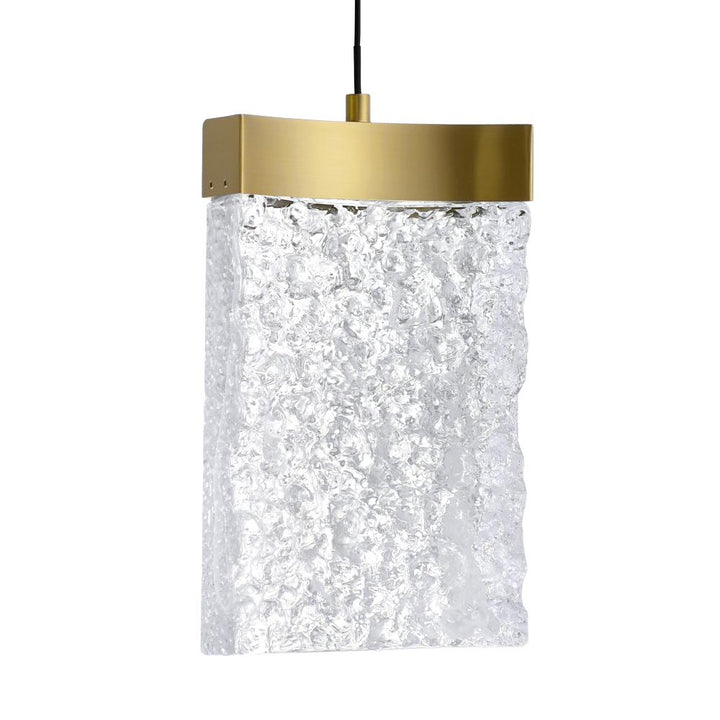 Lava Integrated LED Brass Mini Pendant