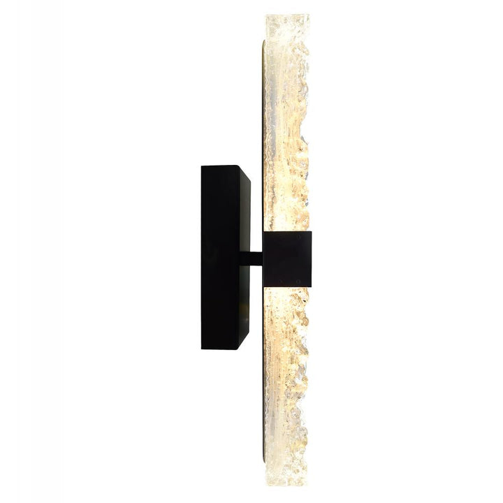 Lava Integrated LED Black Wall Light