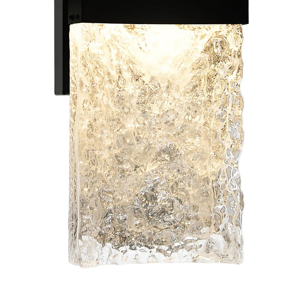 Lava Integrated LED Black Wall Light