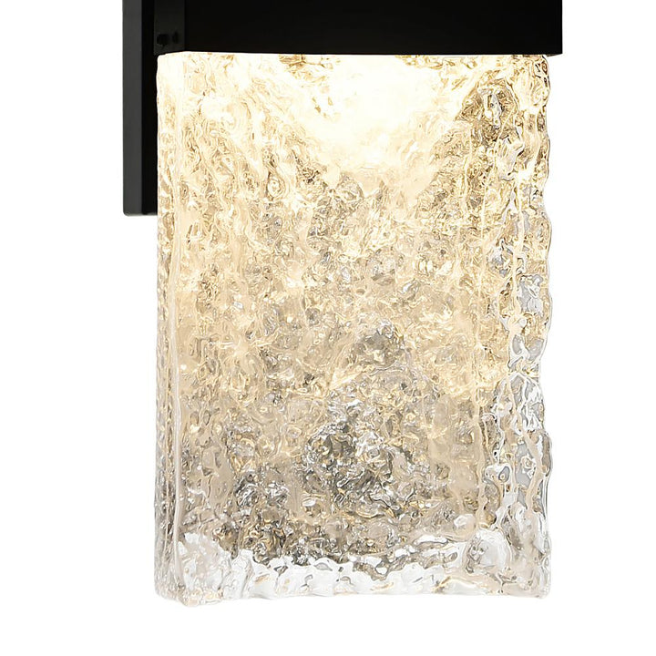 Lava Integrated LED Black Wall Light