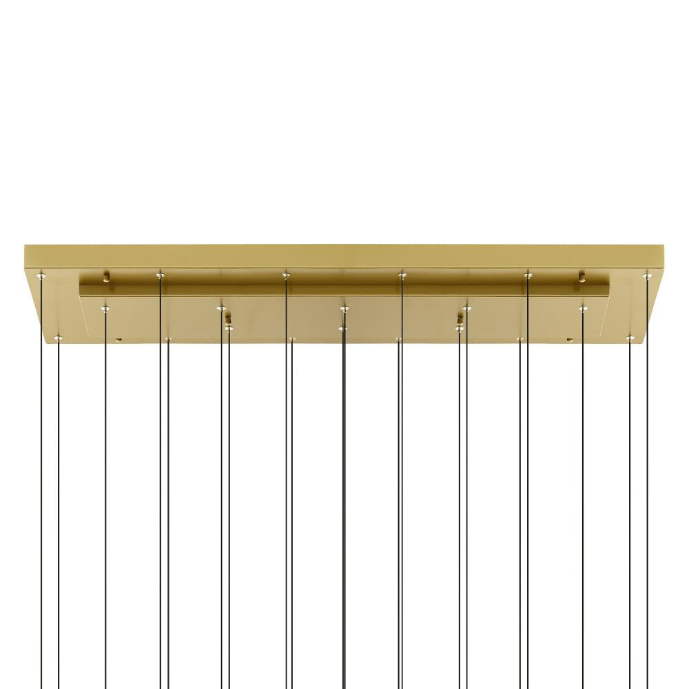Stagger Integrated LED Brass Chandelier