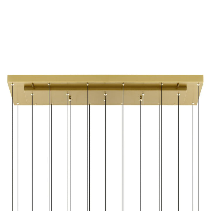 Stagger Integrated LED Brass Chandelier