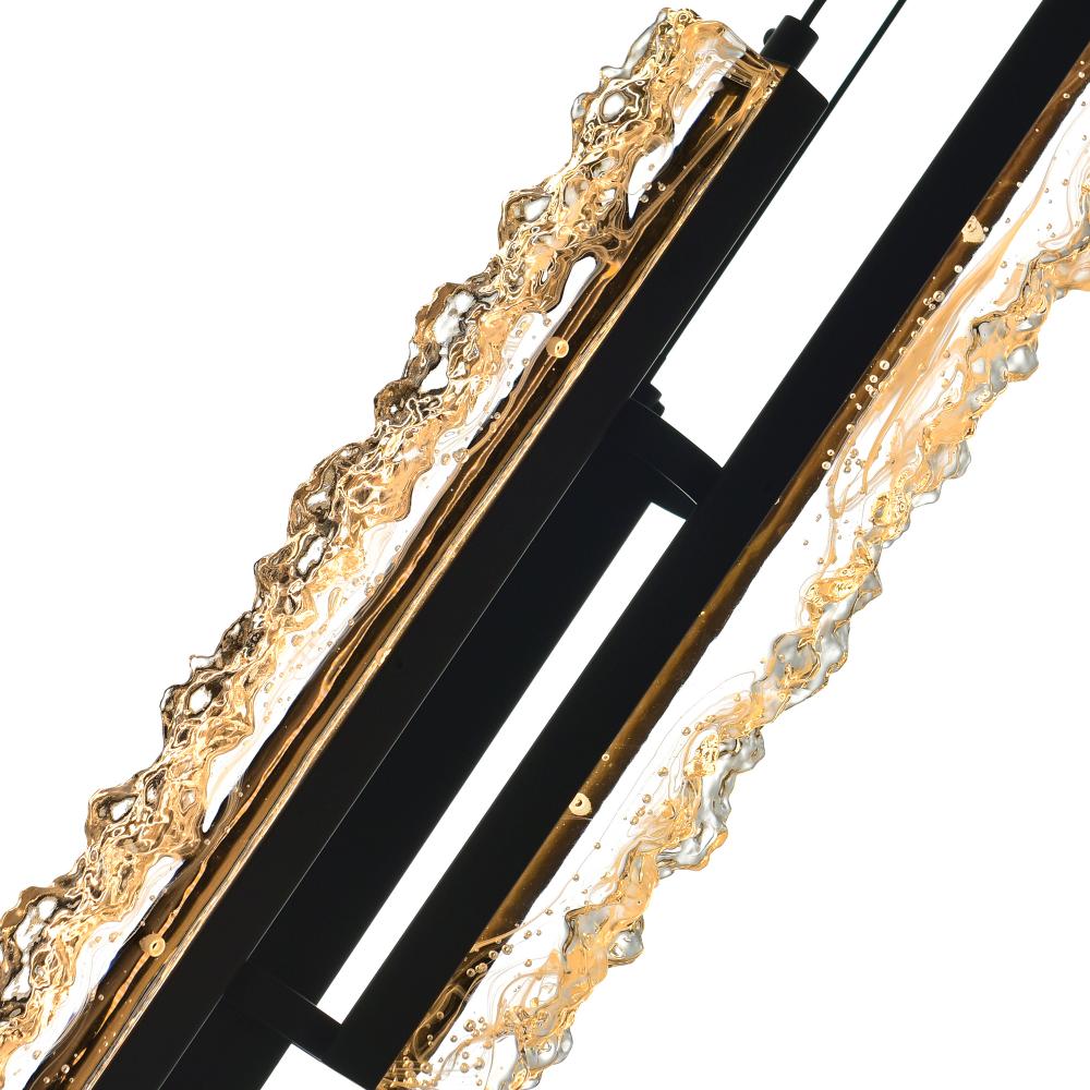 Stagger Integrated LED Black Mini Pendant