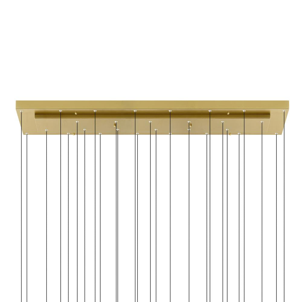 Stagger Integrated LED Brass Chandelier