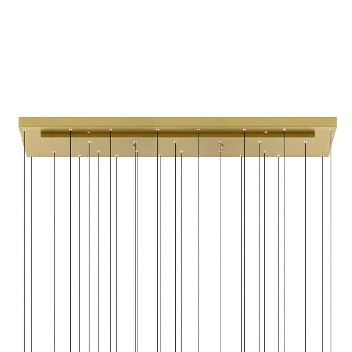 Stagger Integrated LED Brass Chandelier