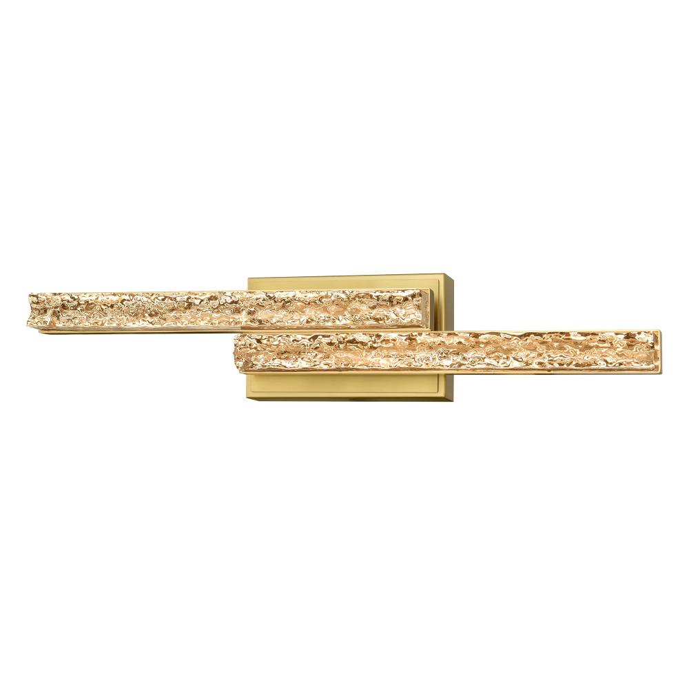 Stagger Integrated LED Brass Vanity Light