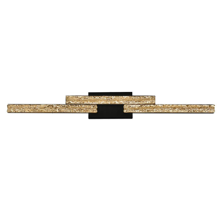 Stagger Integrated LED Black Vanity Light