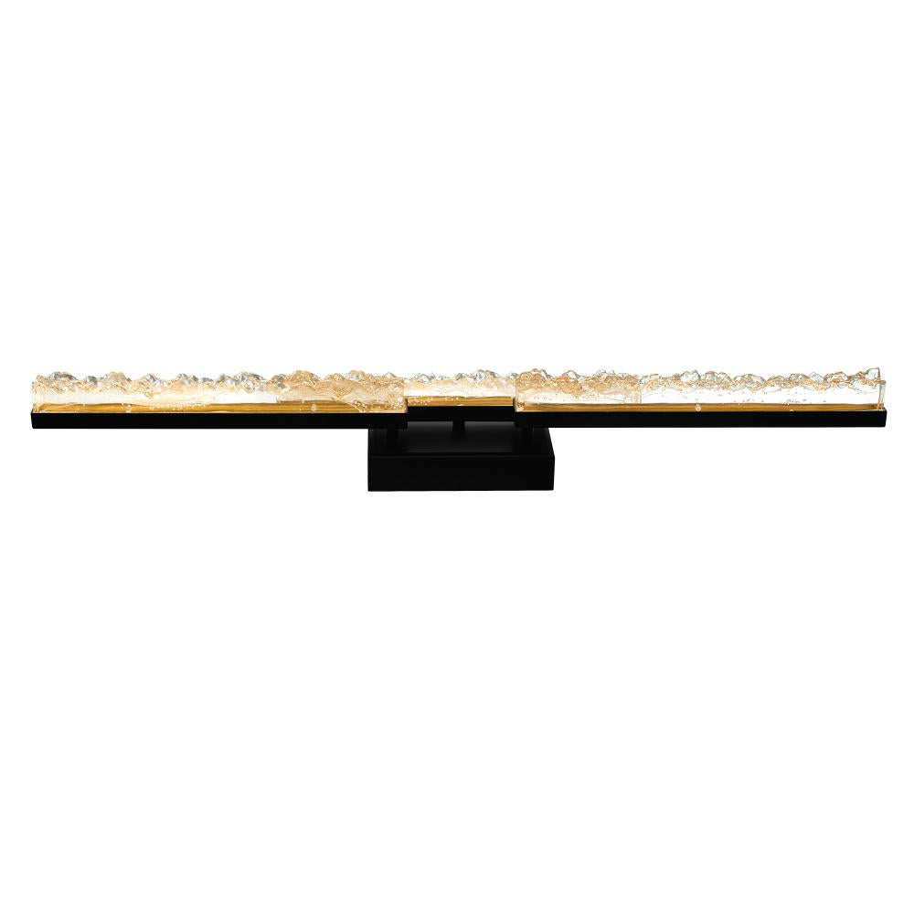 Stagger Integrated LED Black Vanity Light