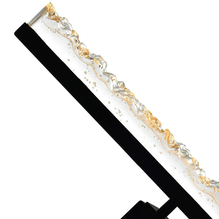 Stagger Integrated LED Black Vanity Light